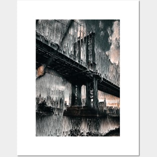 Manhattan Bridge in New York City Posters and Art